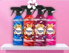 Yumoş Sprey Sakura 450 ml x1 + Yumoş Sprey Amber 450 ml x1 + Yumoş Sprey Lilyum 450 ml x1 + Yumoş Sprey Orkide 450 ml x 1