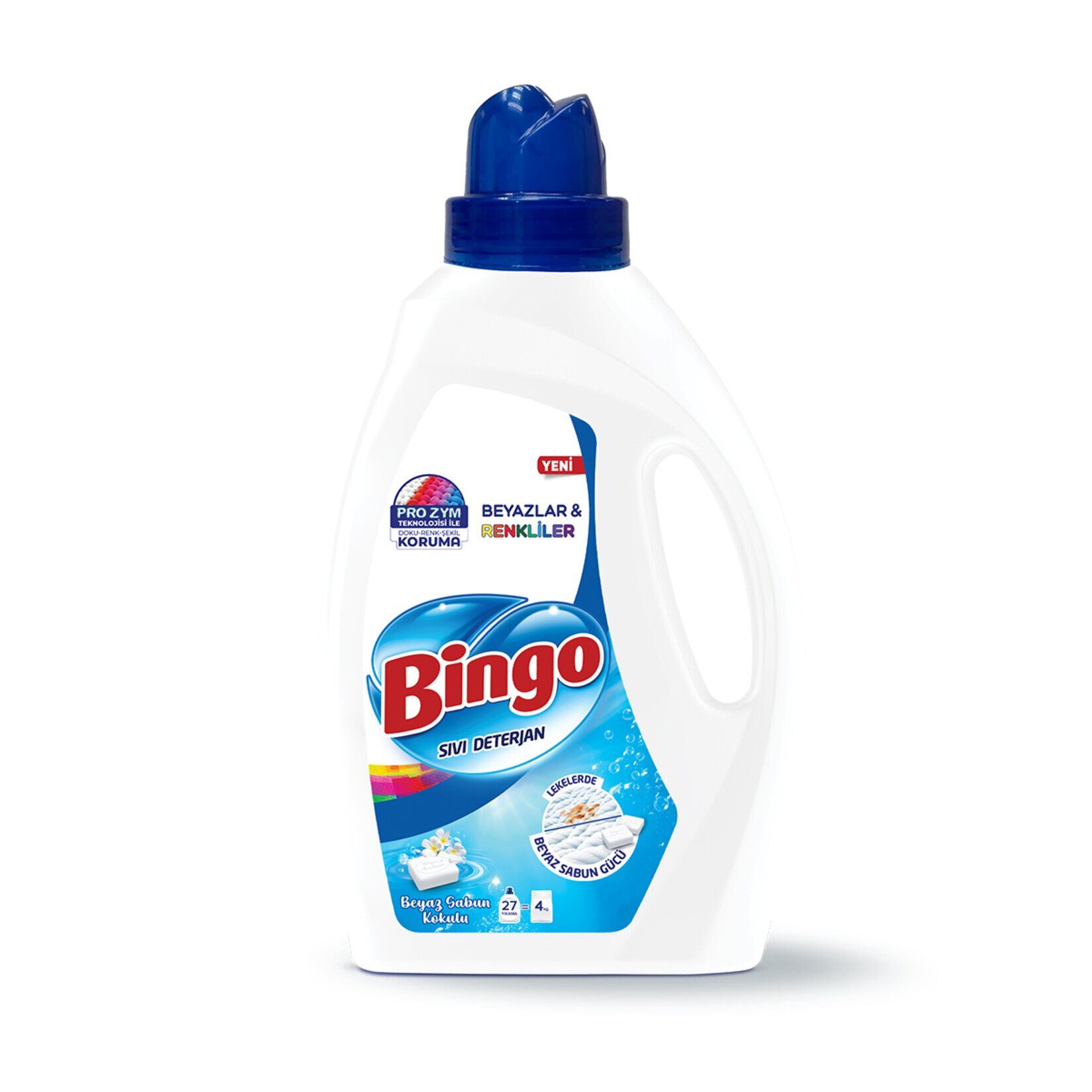 Bingo Sıvı Çamaşır Deterjanı Beyaz Sabun 1755 ml