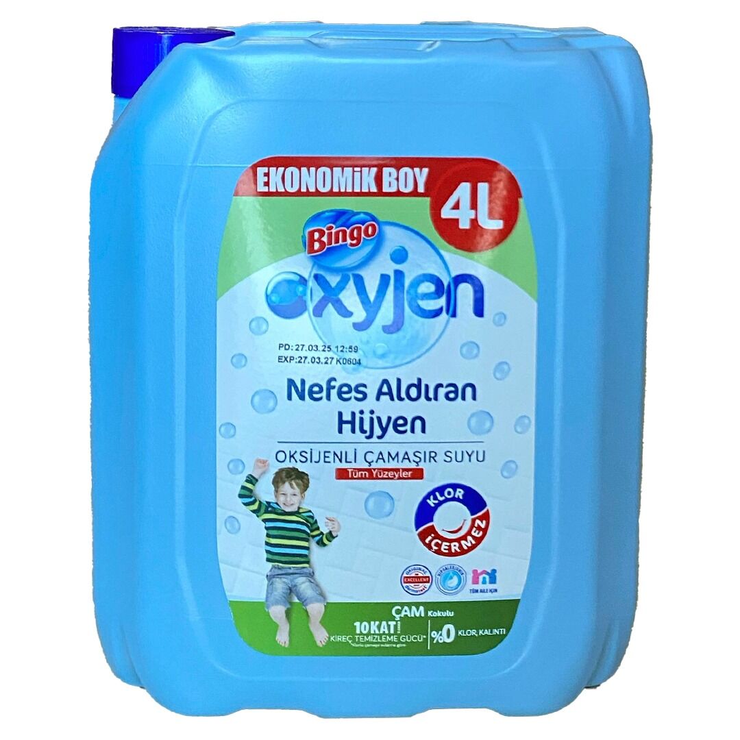 Bingo Oksijenli Çamaşır Suyu Çam Kokulu 4 L