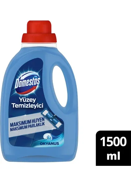 Domestos Yüzey Temizleyici Okyanus Maksimum Hijyen Tüm Yüzeyler için Yüzey Temizleyici 1500 ML