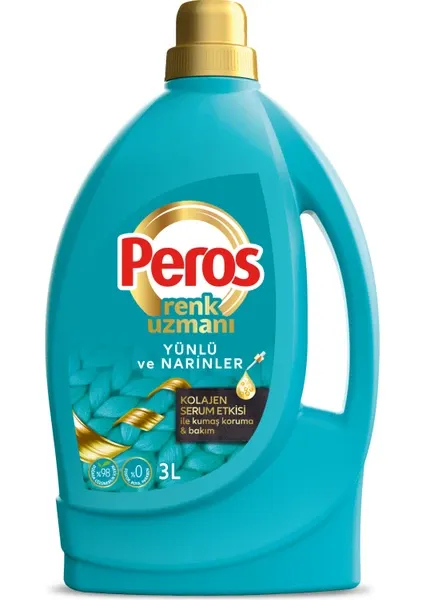 Peros 3 L Sıvı Çamaşır Deterjanı Yünlü ve Hassas Giysiler