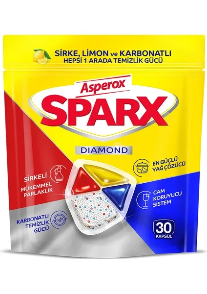 Asperox Sparx Bulaşık Makinesi Kapsülü 30'lu