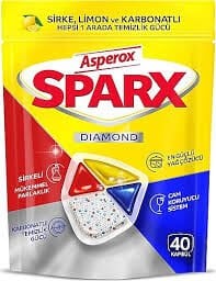 Asperox Sparx Diamond Bulaşık Kapsülü 40 Lı