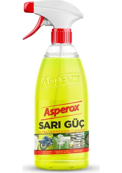 Asperox Sarı Güç Ultra Yağ Çözücü 1 Lt Sprey