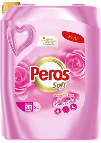 Peros 5 L Yumuşatıcı Pembe Güller