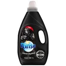 Rinso Sıvı Çamaşır Deterjanı Kömür Siyahlığı Siyahlar İçin Komple Bakım Serisi 3L