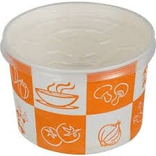 Çorba Kasesi Kapaklı 16 oz 25 li 1 Paket