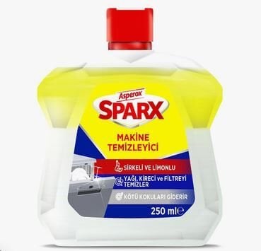 Asperox Sparx Bulaşık Makinesi Temizleyicisi Sirkeli ve Limonlu 250 ml
