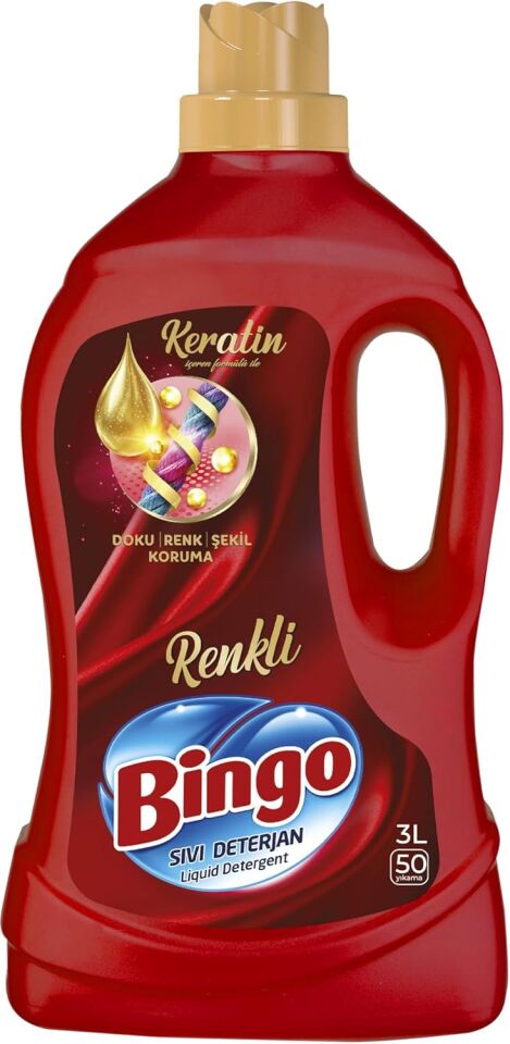 Bingo 3 L Sıvı Deterjan Renkli