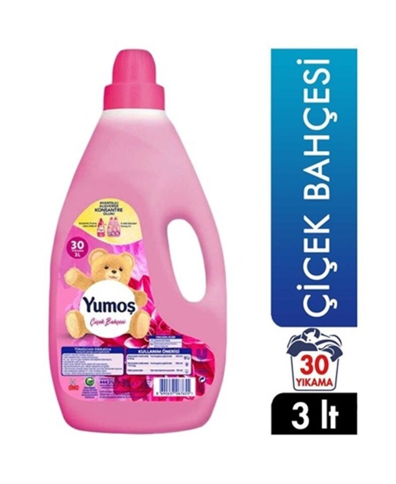 Yumoş Çamaşır Yumuşatıcısı Çiçek Bahçesi 3 L