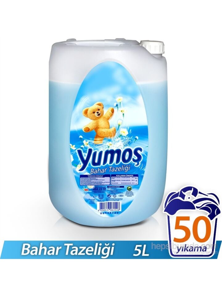 Yumoş Çamaşır Yumuşatıcısı Bahar Tazeliği 5 L