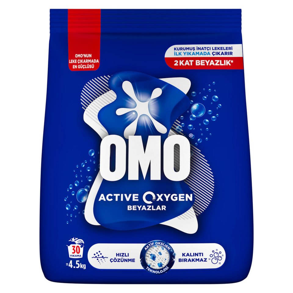 Omo Active Oxygen Beyazlar Toz Deterjan 4,5 Kg