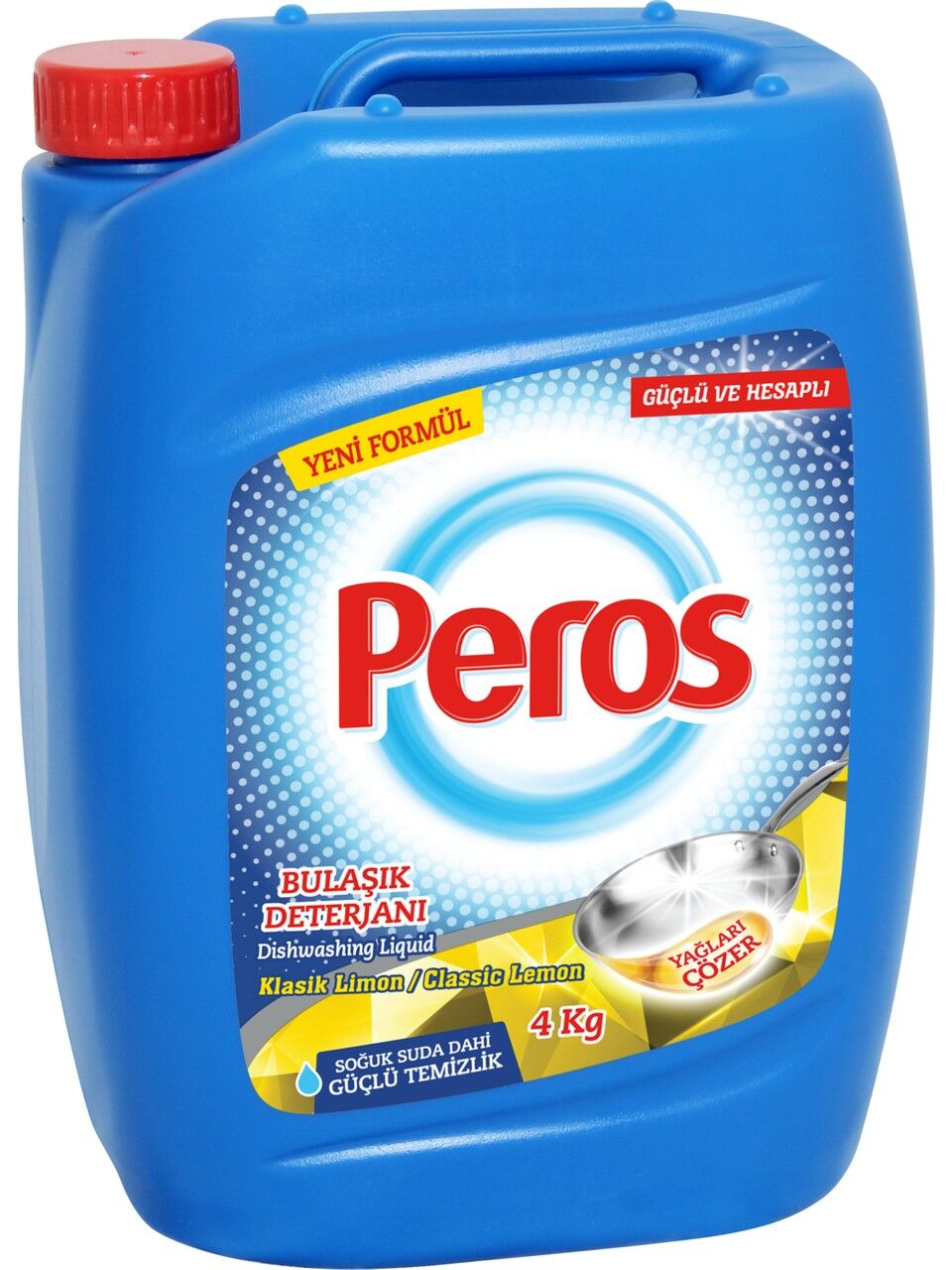 Peros 4 Kg Sıvı Bulaşık Deterjanı Klasik Limon