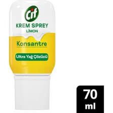 Cif Krem Sprey Konsantre Ultra Yağ Çözücü Limon 70 ml